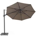 Challenger T2 premium zweefparasol 350 cm rond havanna, Tuin en Terras, Ophalen of Verzenden, Nieuw