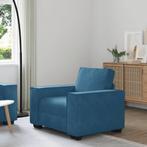 vidaXL Sofastoel Blauw 60 cm Fluweel, Verzenden, Nieuw, Stof
