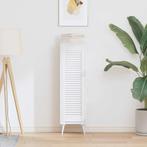 vidaXL Kastdeur louvre design 99x29,5 cm wit, Huis en Inrichting, Kasten | Overige, Verzenden, Nieuw