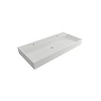 Wastafel Plieger Kansas 1 Kraangat 100x46,6 cm met Overloop, Doe-het-zelf en Verbouw, Sanitair, Ophalen of Verzenden, Nieuw, Overige typen