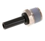 8mm x 3/8 NPT insteekfitting Messing/PA 66 Buitendraad NBR, Verzenden, Nieuw