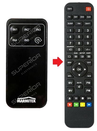 Vervangende Marmitek Connect 350 UHD afstandsbediening, Audio, Tv en Foto, Afstandsbedieningen, Verzenden