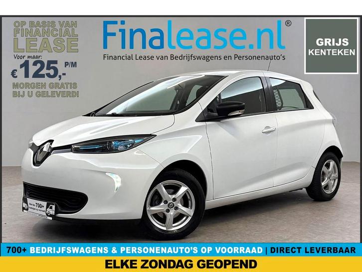 Renault ZOE Cargo Huur Accu VAN Grijs Kenteken Airco LED PDC, Auto's, Renault, Lease, Automaat, Overige carrosserieën, Elektrisch