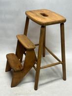 Keukentrapje - Hout - vintage keukentrapje, Antiek en Kunst, Kunst | Designobjecten
