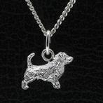 Zilveren Glen of imaal terrier met staart ketting hanger ..., Verzenden, Nieuw