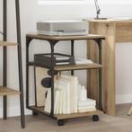 vidaXL Printerstand Artisan Eiken 43 x 48 x 64 cm Bewerkt, Computers en Software, Verzenden, Nieuw