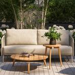 Puccini stoel bank loungeset 5 delig teak latte 4 Seasons, Tuin en Terras, Ophalen of Verzenden, Nieuw
