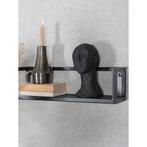 Wandplank Vintage Zwart Mangohout - Set van 3 Klein, Huis en Inrichting, Verzenden, Nieuw