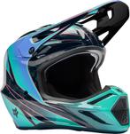 FOX V3 RS Canvas Zwart Turquoise Crosshelm, Nieuw met kaartje, Overige merken, Heren, Offroadhelm