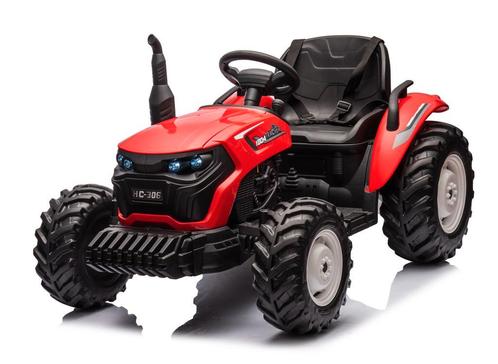 24V Tractor rood en GROOT, RC en met vele opties (HC-306rd), Kinderen en Baby's, Speelgoed | Buiten | Accuvoertuigen, Nieuw, Ophalen of Verzenden