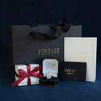 Bicolour vintage gouden ring met diamant 18 kt, Ophalen of Verzenden, Nieuw