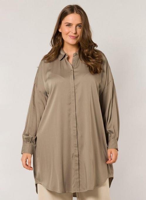 YESTA lange blouse satijn look Maat:, Kleding | Dames, Blouses en Tunieken, Overige kleuren, Nieuw, Verzenden