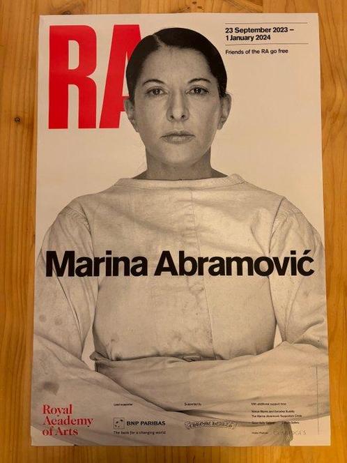 MARINA ABRAMOVIC - Official exhibition poster, Royal Academy, Antiek en Kunst, Kunst | Tekeningen en Foto's