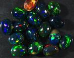 ct. 9.50 Natuurlijke Ethiopische Zwarte Opalen - Cabochon -