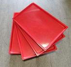 Schaal, Plaat, Plateau rood, 60cm x 40cm, Gebruikt