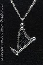 Zilveren Harp met pedalen ketting hanger, Sieraden, Tassen en Uiterlijk, Verzenden, Nieuw