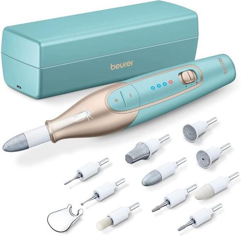 Manicure/Pedicureset Beurer MP84 oplaadbaar 10 opzetstukken, Huis en Inrichting, Schoonmaakartikelen, Verzenden