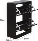 2dekans | Schoenenkast - schoenenrek - 2 vakken - -, Ophalen of Verzenden, Zo goed als nieuw