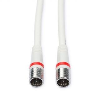 Coax kabel Ziggo - Technetix - 1.5 meter (F connector, Wit), Computers en Software, Pc- en Netwerkkabels, Nieuw, Verzenden