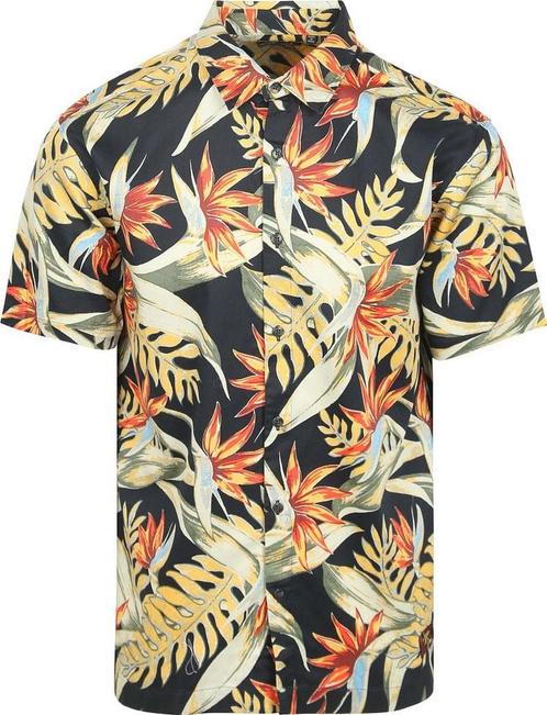 Superdry Shirt Print Hawaiian Bird of paradise maat XL Heren, Kleding | Heren, Overhemden, Blauw, Nieuw, Verzenden