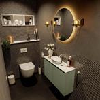 MONDIAZ FOWY toiletmeubel 80cm kleur army. Waskom positie, Ophalen of Verzenden, Nieuw, Bad