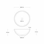 Opzet Wastafel  Circum Beton 40x15 cm (6 Kleuren), Doe-het-zelf en Verbouw, Sanitair, Ophalen of Verzenden, Nieuw