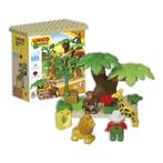 Unico Plus small wild safari - 18 delig - 8561, Kinderen en Baby's, Speelgoed | Duplo en Lego, Verzenden, Nieuw