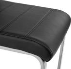 2dekans | tectake® - set van 2 eetkamerstoelen Bettina zwart, Huis en Inrichting, Ophalen of Verzenden, Zo goed als nieuw, Zwart