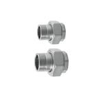Presflo messing 3-delige koppeling, 1binnendraad x 1, Verzenden, Nieuw