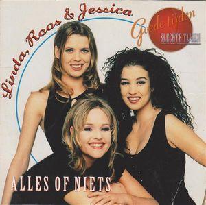 cd single card - Linda, Roos &amp; Jessica - Alles Of Niets, Cd's en Dvd's, Cd Singles, Zo goed als nieuw, Verzenden