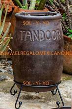 SOL-Y-YO tandoor Indiase klei tuinoven 87cm. hoog bruin SALE, Tuin en Terras, Nieuw, SOL-Y-YO, Ophalen of Verzenden, Met accessoires