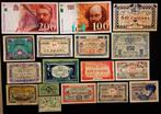 Frankrijk. - 17 banknotes - including emergency money -