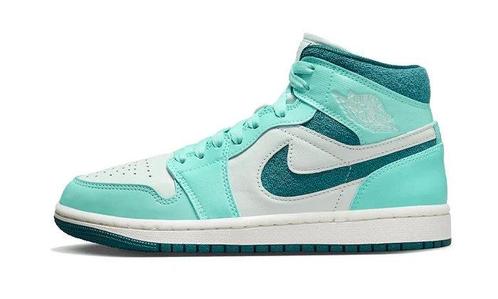 Air Jordan 1 Mid Bleached Turquoiset - maat 43 (Sneakers), Kleding | Dames, Schoenen, Sneakers of Gympen, Nieuw, Verzenden