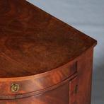 Lage 1-deurs Biedermeier hoekkast met deur en lade Hollands, Antiek en Kunst, Antiek | Meubels | Kasten, Ophalen of Verzenden
