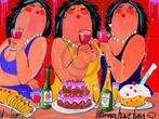 Kunstdruk El van Leersum - Wanna have fun 80x60cm, Verzenden, Nieuw