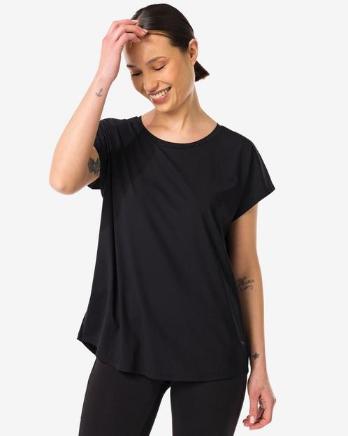 HEMA Dames sportshirt zwart 2=35% / 1=20%, Kleding | Dames, Overige Dameskleding, Nieuw, Verzenden