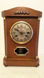 Tafelklok - Art Deco Messing, Glas, Hout - 1920-1930