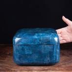 Sieradendoos - Exclusieve juwelendoos - natuurlijk blauw, Verzamelen, Mineralen en Fossielen