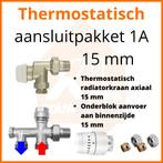 Eco 4 Thermostatisch M30 aansluitpakket 1A t.b.v. 15 mm buis, Ophalen of Verzenden, Nieuw, Radiator, Hoog rendement (Hr)