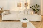 Moderne bank ATELIER L 330cm beige Bouclé XXL bank incl., Ophalen of Verzenden, Nieuw