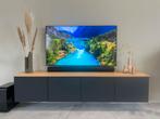 Uit voorraad leverbaar! Zwevend tv meubel Black Wood, Huis en Inrichting, Kasten | Televisiemeubels, Nieuw, 150 tot 200 cm, Minder dan 100 cm