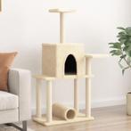 vidaXL Kattenmeubel met sisal krabpalen 122 cm crèmekleurig, Verzenden, Nieuw