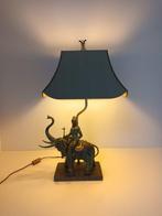 Lamp - Indra, god of war - Metaal, Messing, brass, Antiek en Kunst