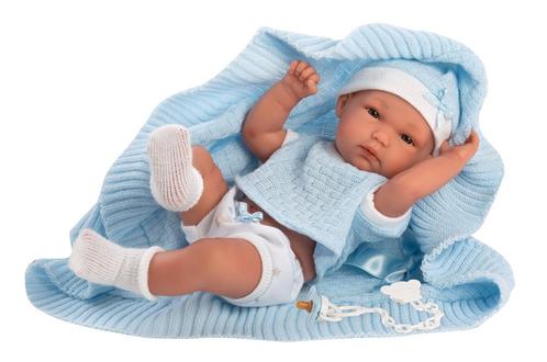 Llorens Babypop Bimbo Toquilla Celeste 35 Cm, Kinderen en Baby's, Speelgoed | Poppen, Babypop, Nieuw, Ophalen of Verzenden