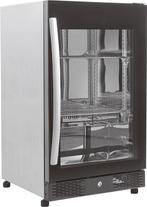 Barkoeler Zwart met 1 Volledige Glasdeur, Verzenden, Nieuw in verpakking, Koelen en Vriezen