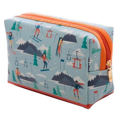 Toilettas Makeup Tas Skiën in de winter PVC - 13x19x8cm (HxB, Sieraden, Tassen en Uiterlijk, Toilettassen, Nieuw, Ophalen of Verzenden