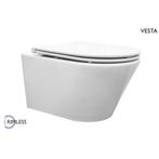 Wiesbaden Vesta Wandcloset Rimless met Flatline, Ophalen of Verzenden, Nieuw