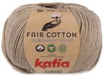 Katia Fair Cotton - 23 reebruin - Biologisch Katoengaren, Hobby en Vrije tijd, Breien en Haken, Ophalen of Verzenden, Nieuw