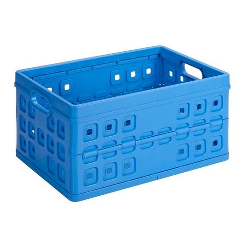 Sunware vouwkrat 540x380x265 mm 46 liter blauw, Huis en Inrichting, Woonaccessoires | Prullenbakken, Nieuw, 40 liter of meer, Kunststof