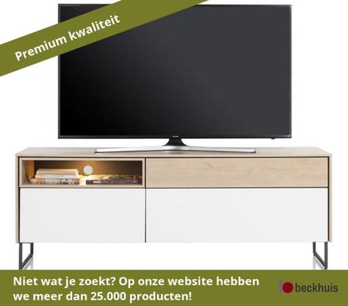 XOOON Lindfield lowboard met LED hout/metaal - Braun, Huis en Inrichting, Kasten | Dressoirs, Nieuw, Overige materialen, Ophalen of Verzenden